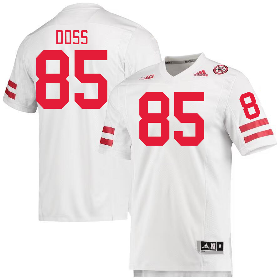 Men #85 Jaidyn Doss Nebraska Cornhuskers College Football Jerseys Stitched Sale-White - Click Image to Close